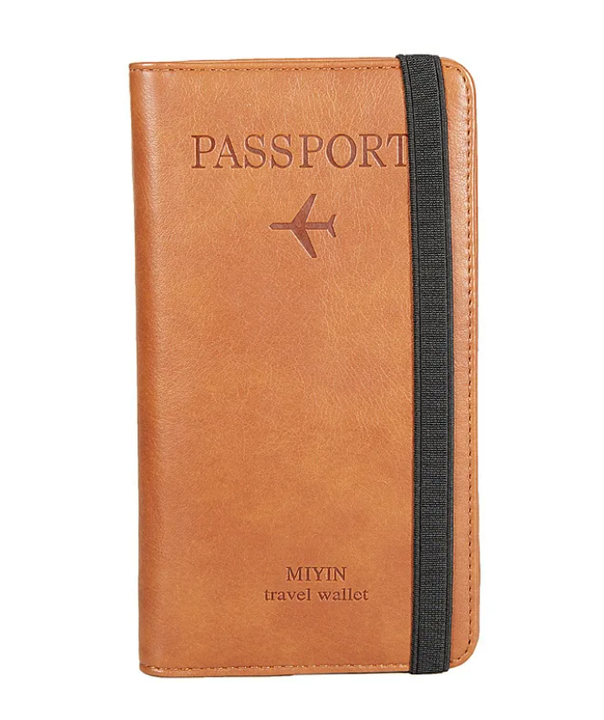 Secure Travels Leather Passport Case